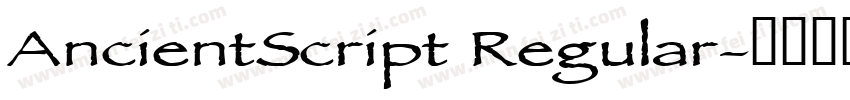 AncientScript Regular字体转换